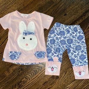 Adorable 12 month Girl bunny outfit
